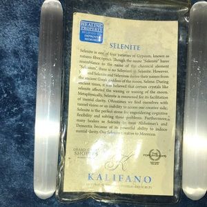 Kalifano 2pack of selenite crystal 6” wands.